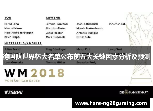 德国队世界杯大名单公布前五大关键因素分析及预测