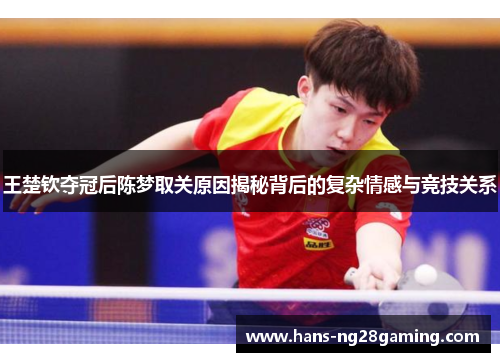 王楚钦夺冠后陈梦取关原因揭秘背后的复杂情感与竞技关系